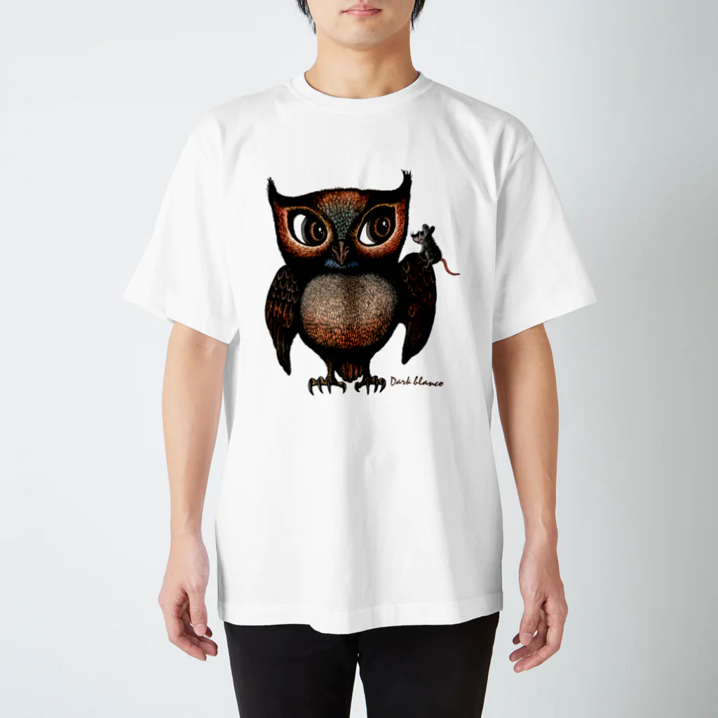  Dark blancoのDark blanco "Owl" スタンダードTシャツ
