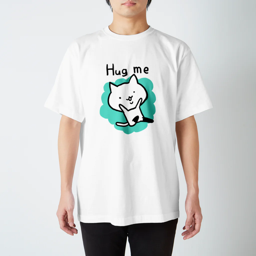 たいらねっとのニーソねこ（だっこ） スタンダードTシャツ