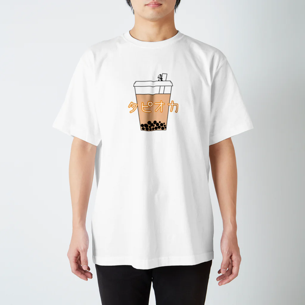 B_Picのタピオカパンダ スタンダードTシャツ