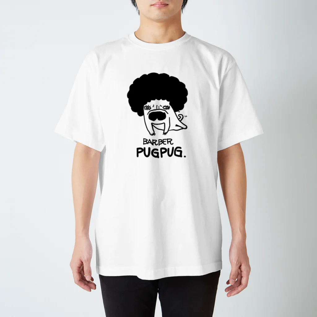 WANS.tokyoのBARBER PUGPUG スタンダードTシャツ