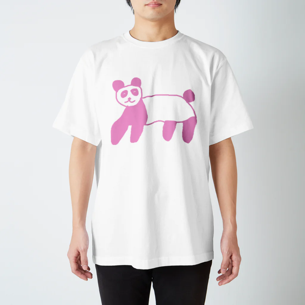 AAAstarsのピンクパンダ Regular Fit T-Shirt