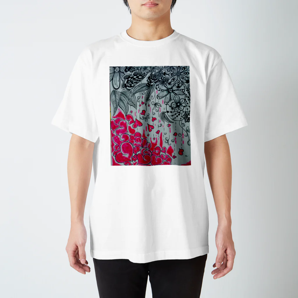 sorairoのハートの落ちる花 スタンダードTシャツ