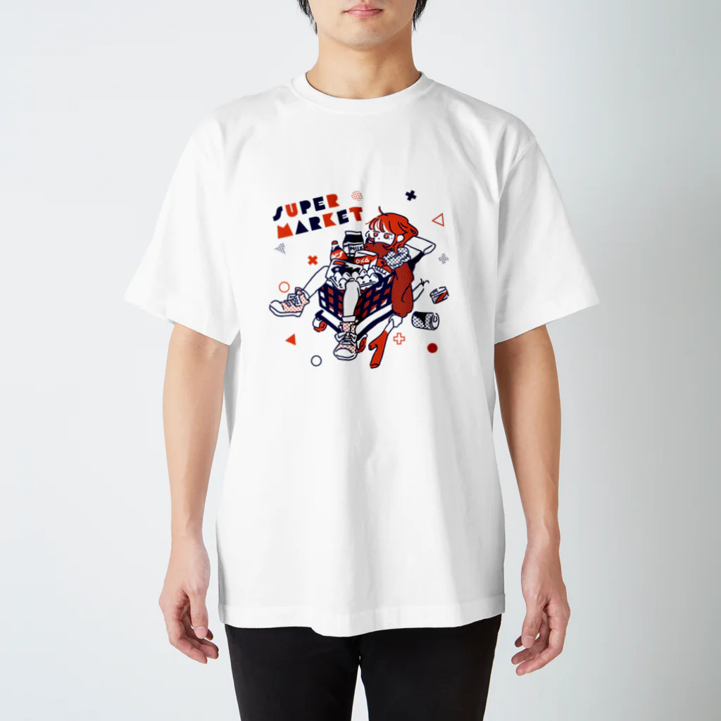 octpaco_きまぐれ商店のSUPERMARKET_RB スタンダードTシャツ