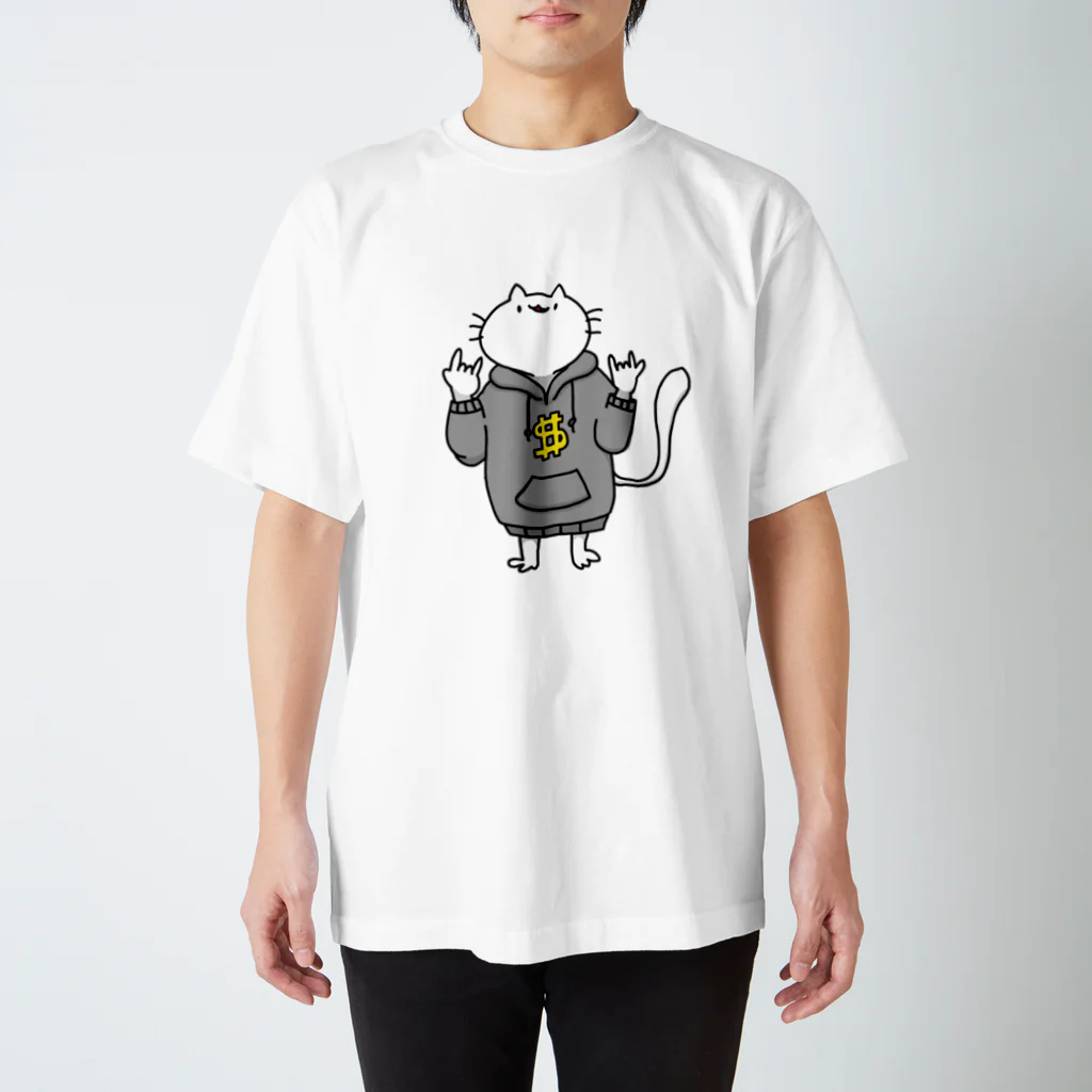 太刀魚兄さんのパーカーネコ Regular Fit T-Shirt