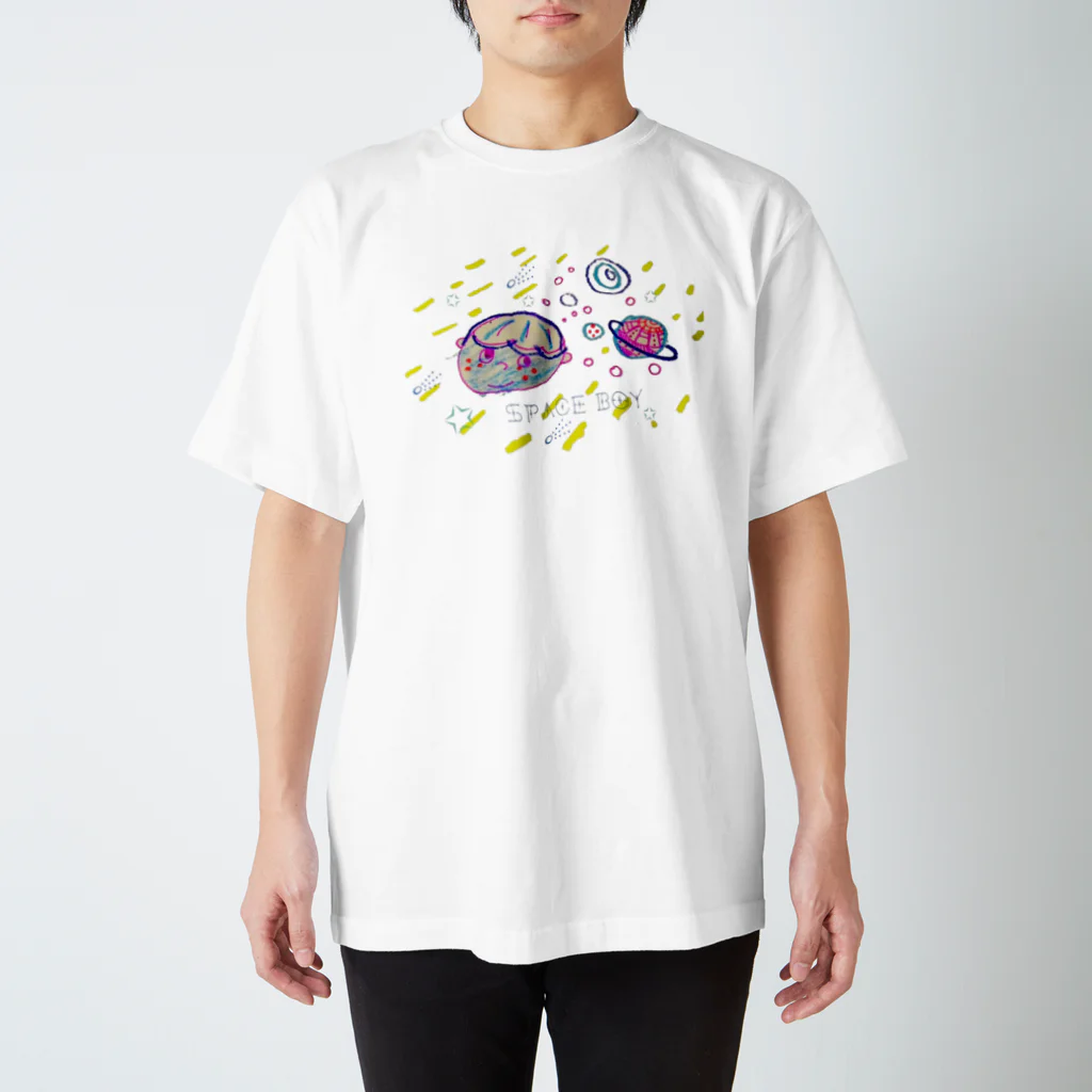 ○ wa ta shi ○の◯おえかき◯ SPACE BOY Regular Fit T-Shirt