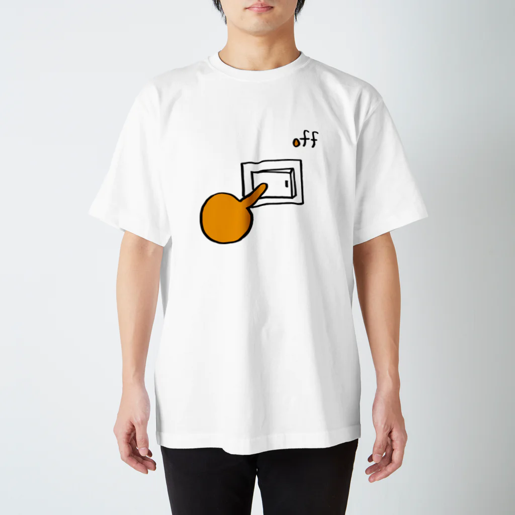 HIBANA designのoff-電気消して！- スタンダードTシャツ