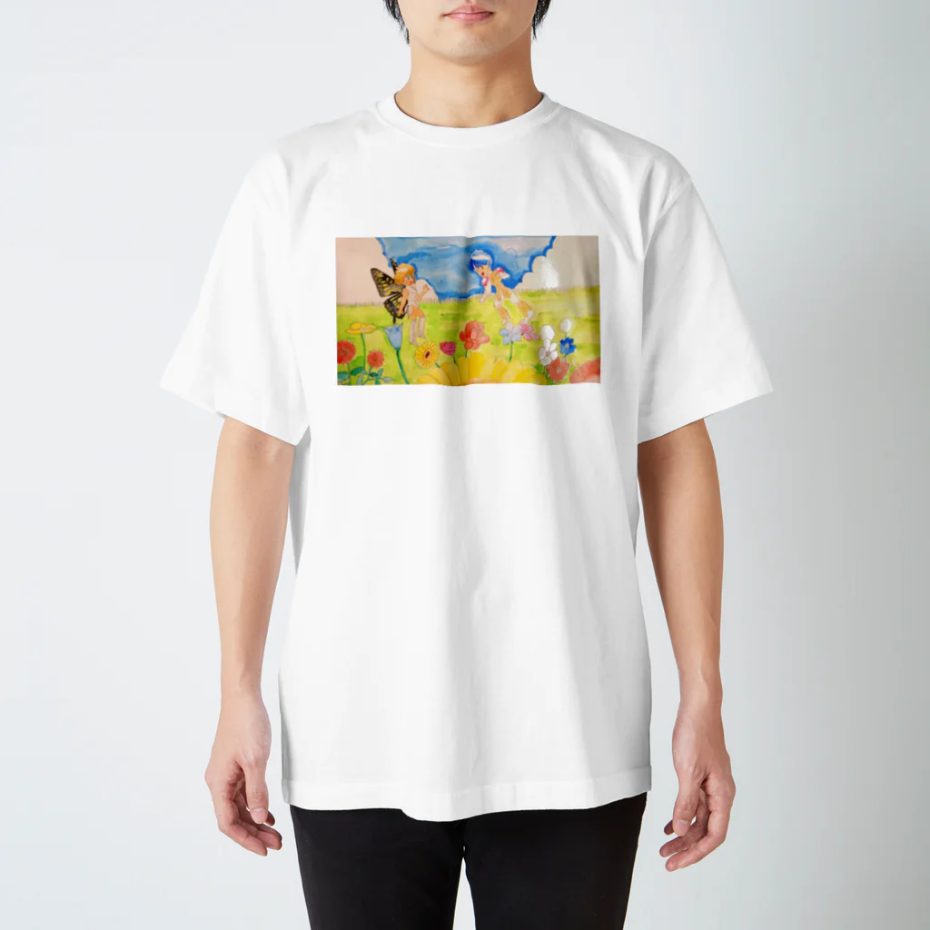 LIONの信仰的ショップの花畑の邂逅 スタンダードTシャツ