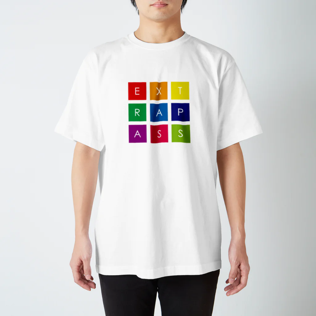 ExtraPass エクストラパス のCOLORFUL SQUARE LOGO スタンダードTシャツ