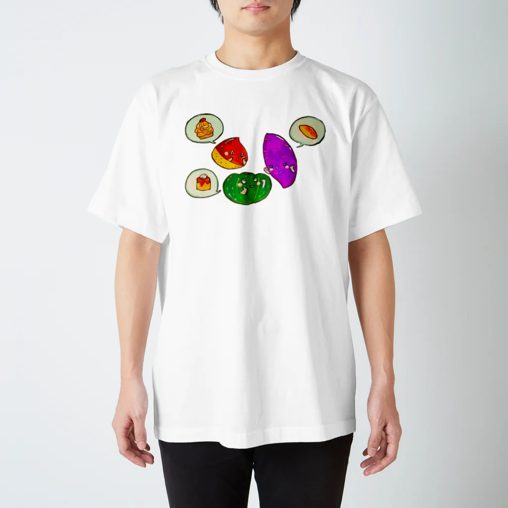 ぷいこのおみせのいもくりなんきん★女子会 Regular Fit T-Shirt