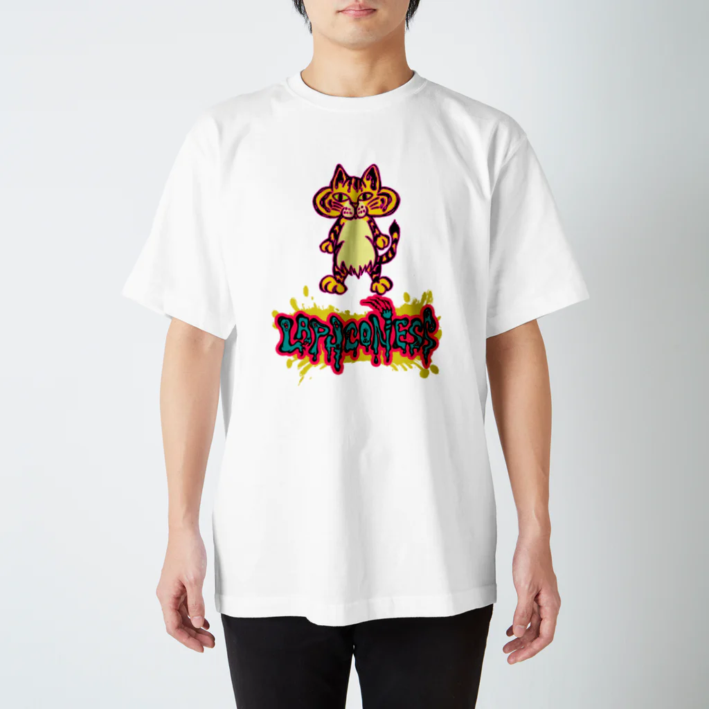 ねこのLAPHCONESSの立ち姿のラフ子ネス スタンダードTシャツ