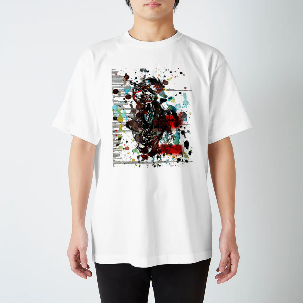 DRAGNET BRANDのスプラッターDRAGNET スタンダードTシャツ