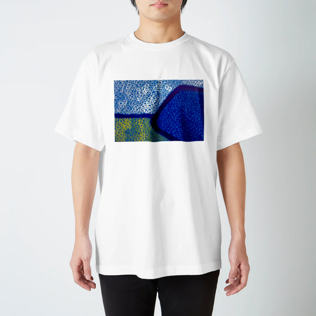 Yabufskyのしかくの泡 Regular Fit T-Shirt