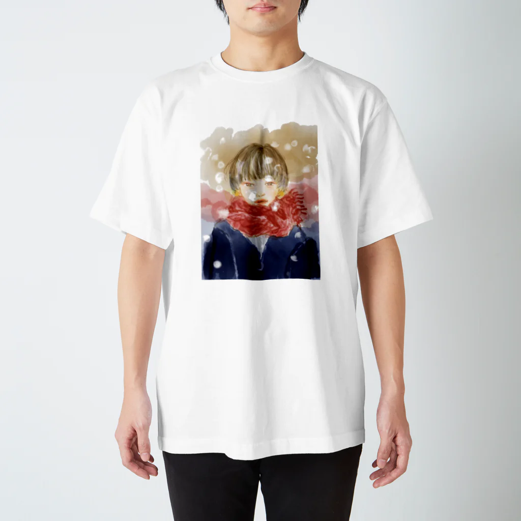 エ　カキコの少女（冬） Regular Fit T-Shirt