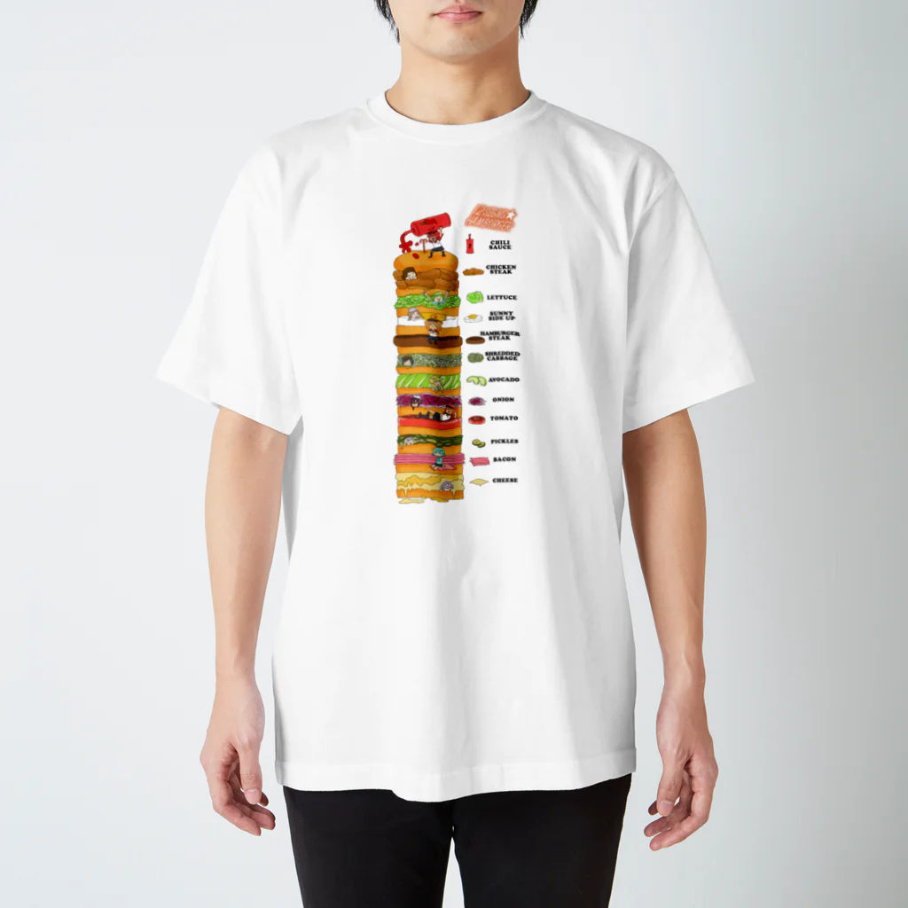 だいの12星座ハンバーガー スタンダードTシャツ