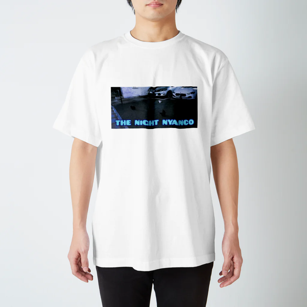 𝔾𝕧.ℝ𝕖: ｵのTHE NiGHT NYANCO スタンダードTシャツ