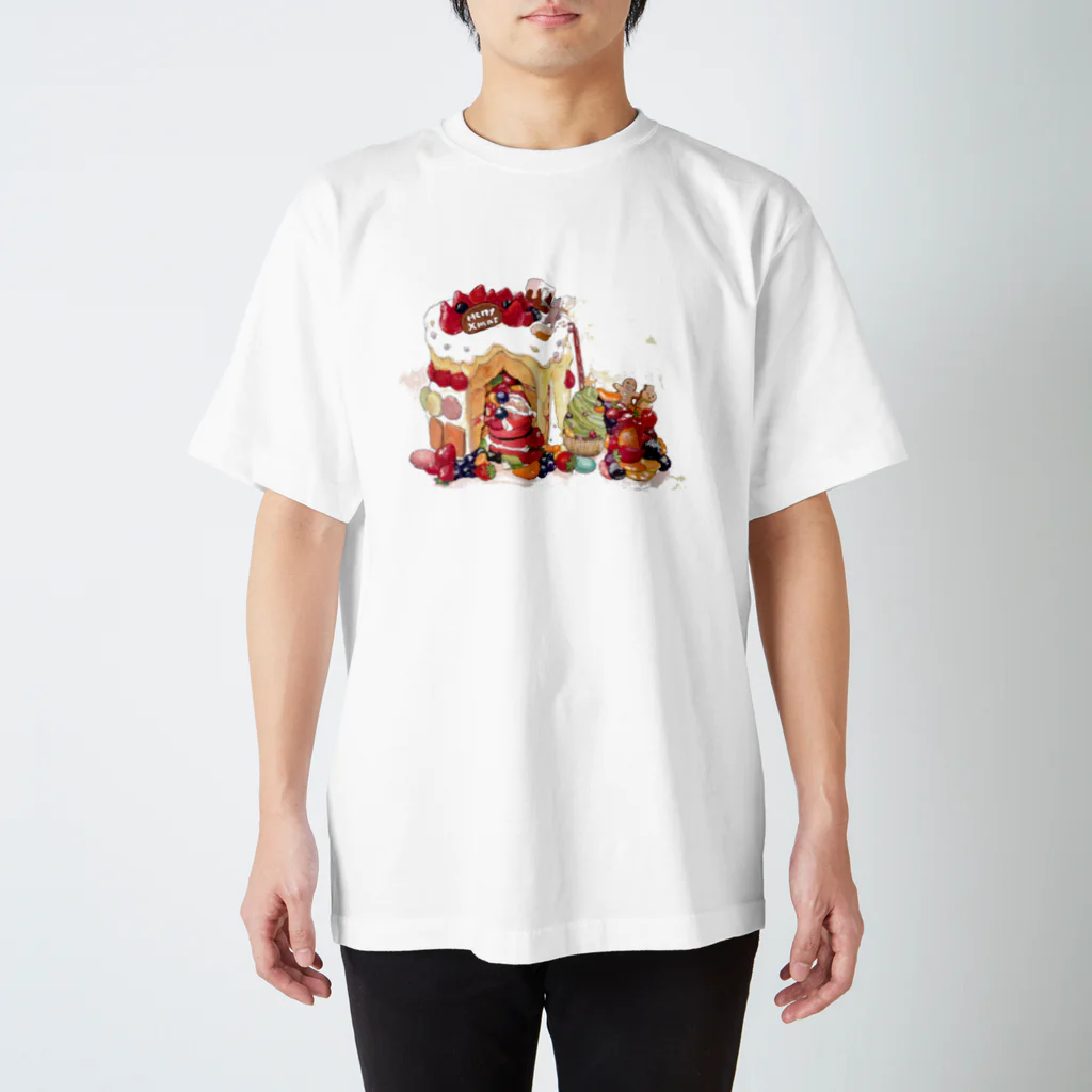 ジョニー|イラストレーターのクリスマスのお家 Regular Fit T-Shirt