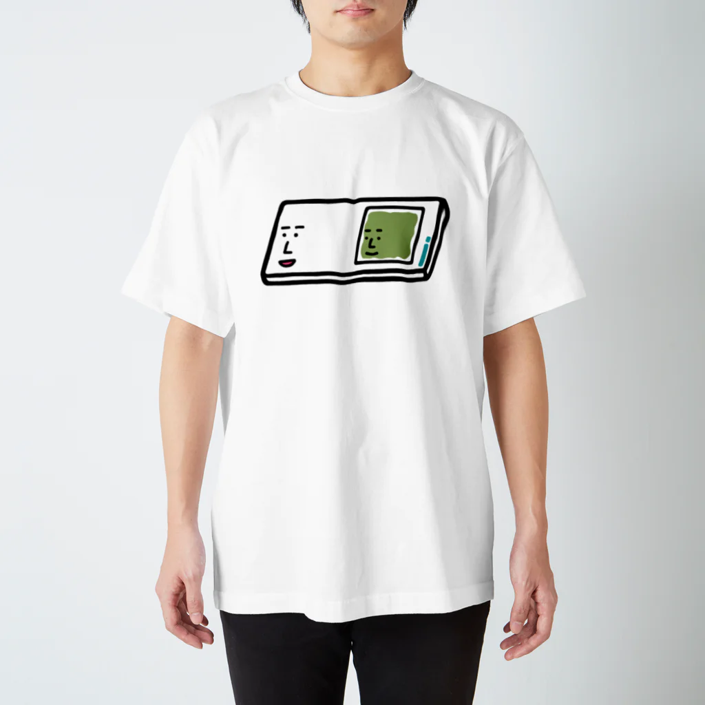 うえたに夫婦のキャラNo.57プレパラートくん（スライドガラスとカバーガラスくん） スタンダードTシャツ