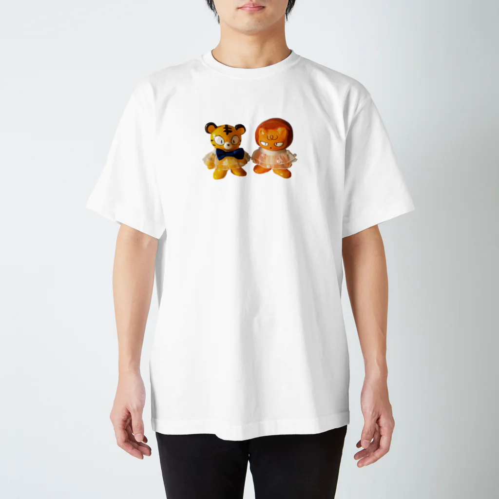 HELLO DOSHISHIのトラ君ライオン君 Regular Fit T-Shirt