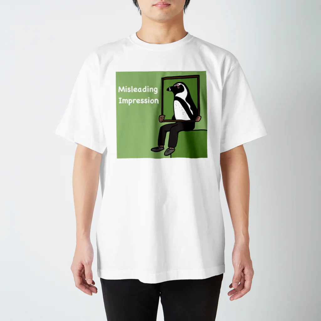 Back FlipperのMisleading Impression (penguin) スタンダードTシャツ