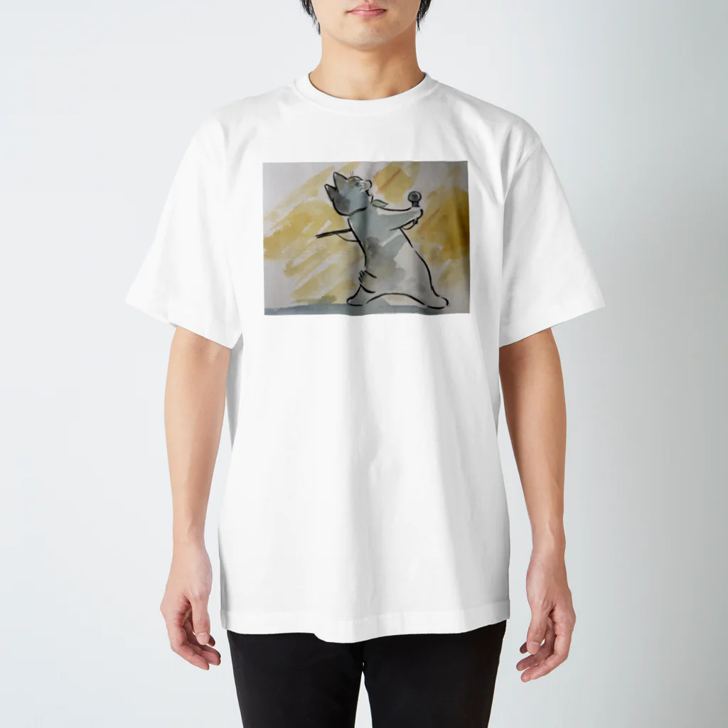 café Mo.freeのボヘミアン・ニャプソディ Regular Fit T-Shirt