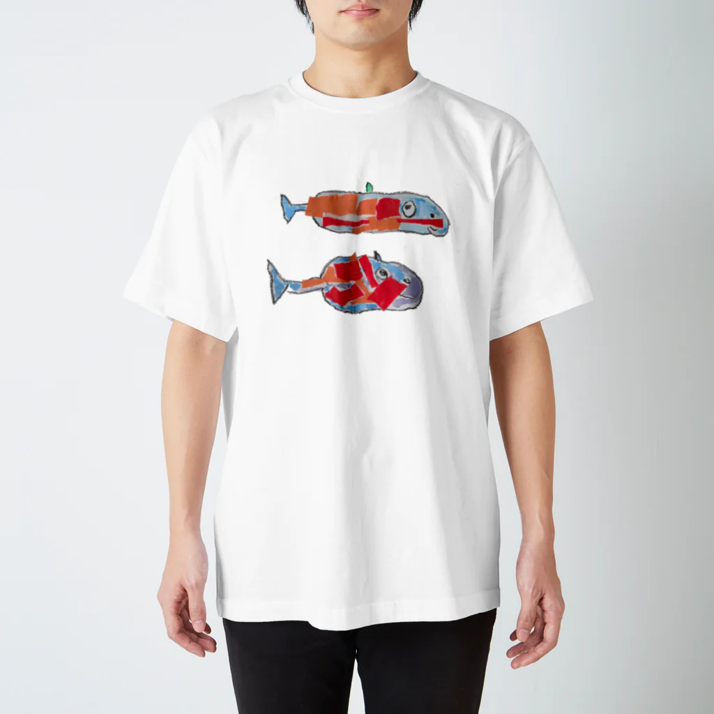 ぴいこᔦꙬᔨの5歳のさかな Regular Fit T-Shirt