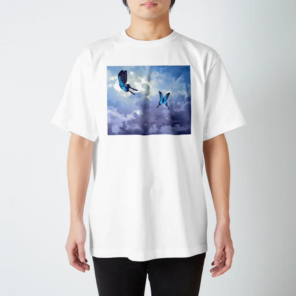 Hi-ro@Oneの空&蝶々 スタンダードTシャツ