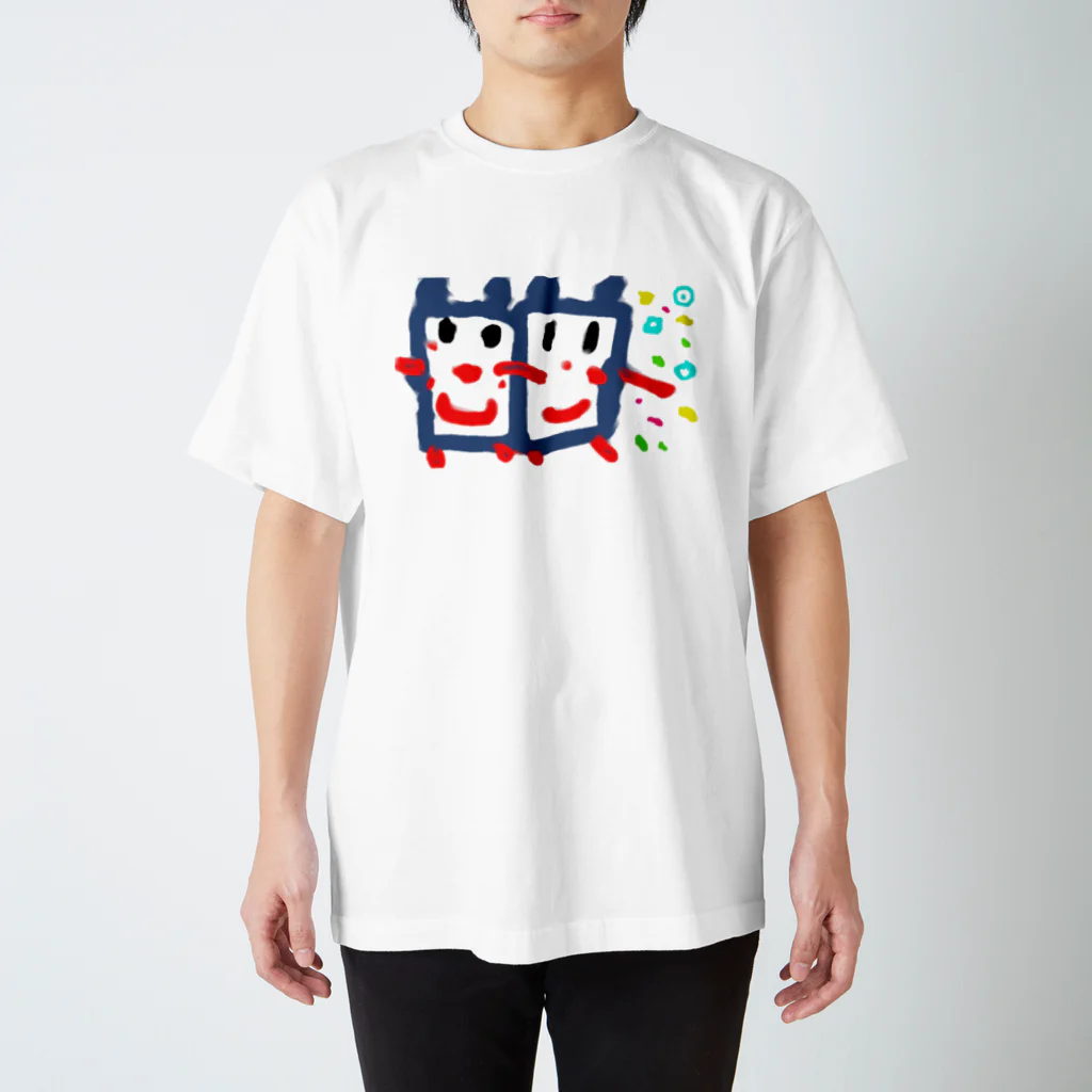 あやまりさこのへやの落書き「お友達と手をつなごう」 スタンダードTシャツ