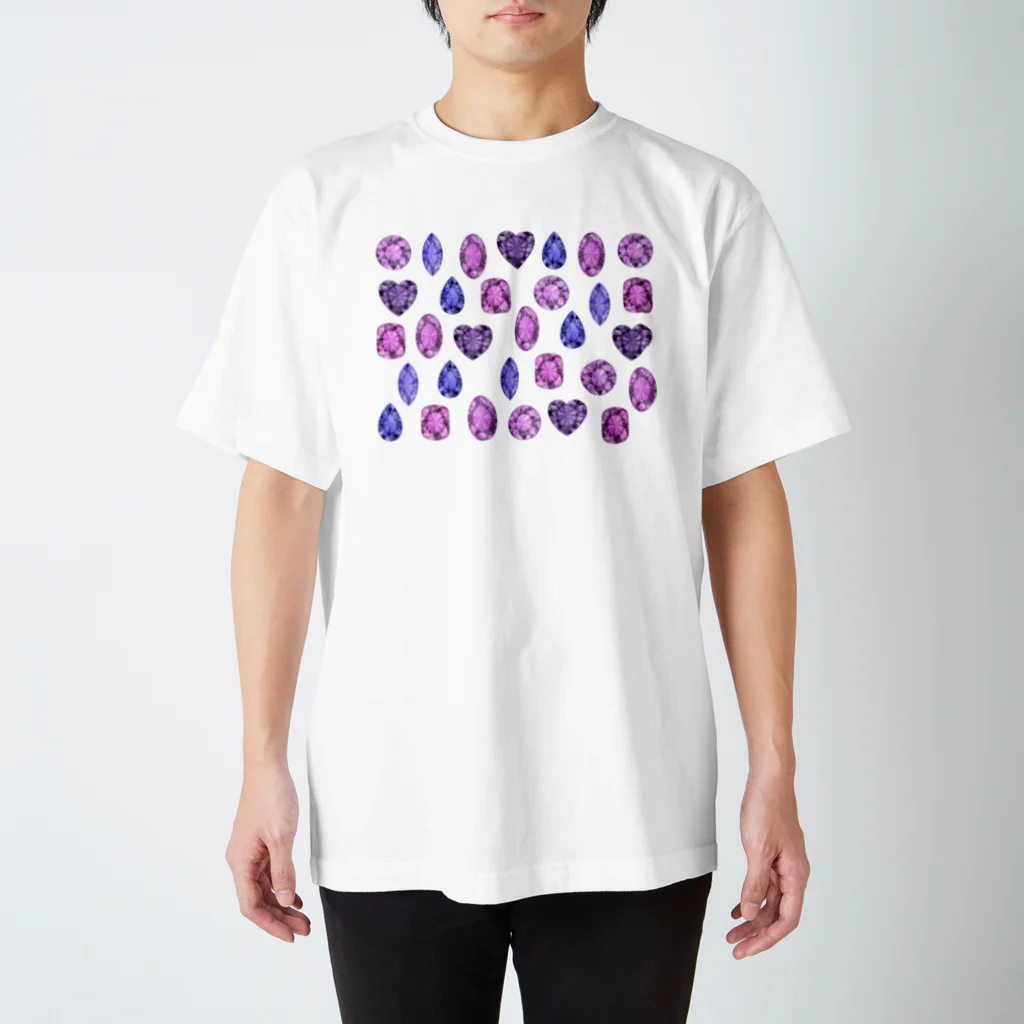 つきしょっぷの紫色の宝石 スタンダードTシャツ