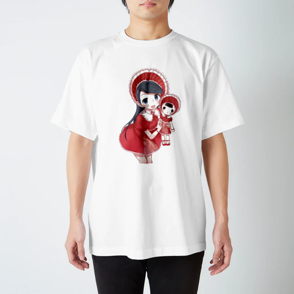 しょこらふれっくすの文化人形ちゃん スタンダードTシャツ