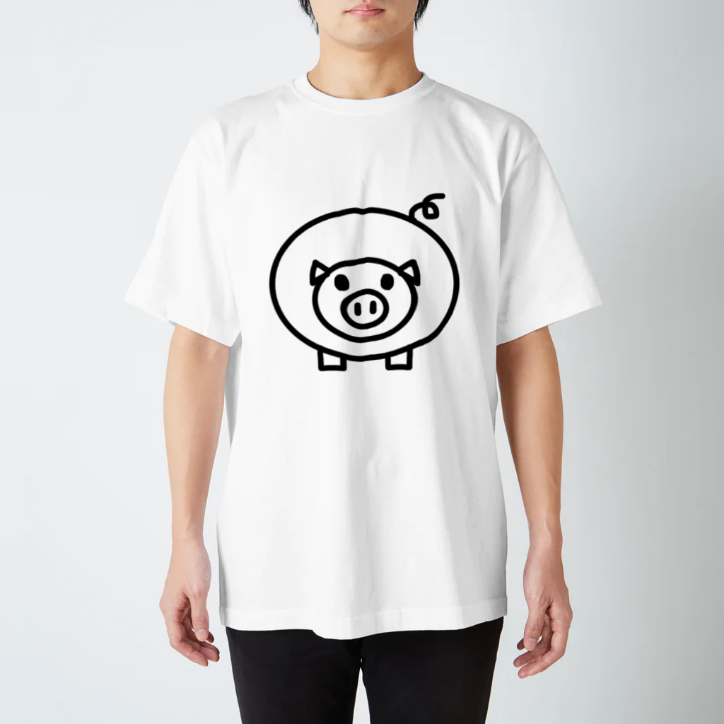 さなのさんじゅうまるのブタくん Regular Fit T-Shirt