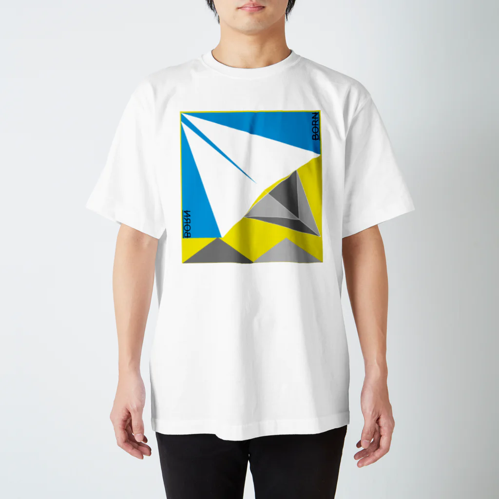 BORNの紙飛行機 Regular Fit T-Shirt