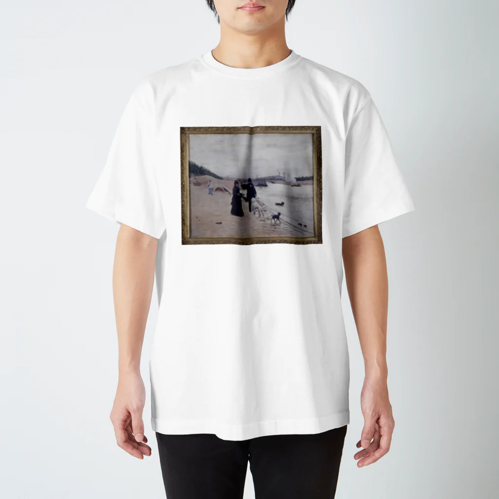 釜萢堂《かまやちどう》美術販売の「Les berges de la Seine」 Béraud, Jean／Paris Musées Regular Fit T-Shirt