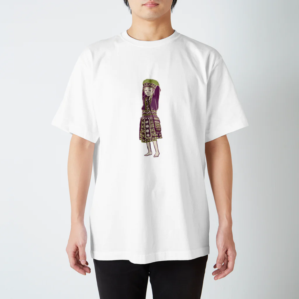 IZANAMI by Akane Yabushitaの【タイの人々】モン族の女の子 Regular Fit T-Shirt