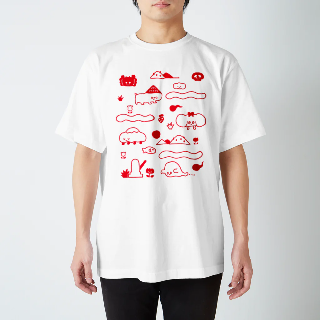 SHOP味み suzuri店のおそろし村 Regular Fit T-Shirt