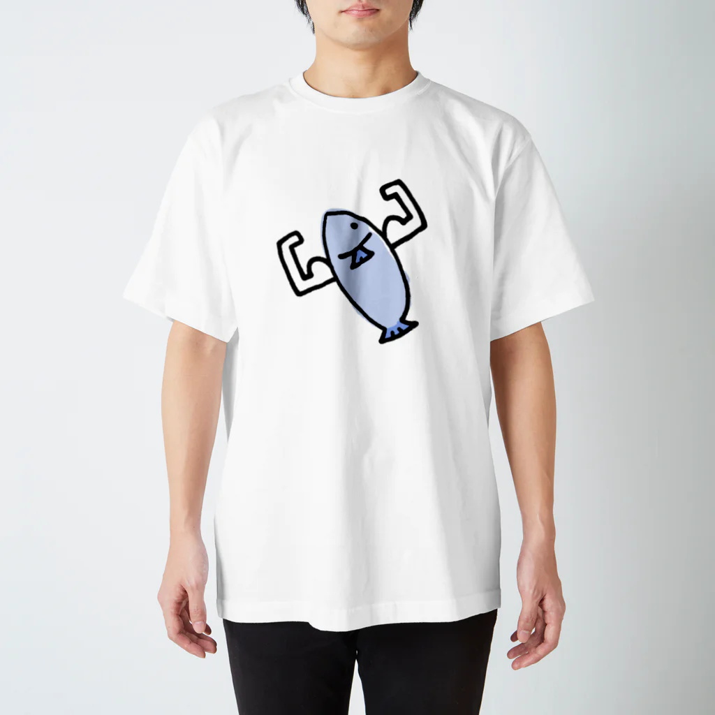 Mark Squier Design SUZURI店のきんにくうお Regular Fit T-Shirt