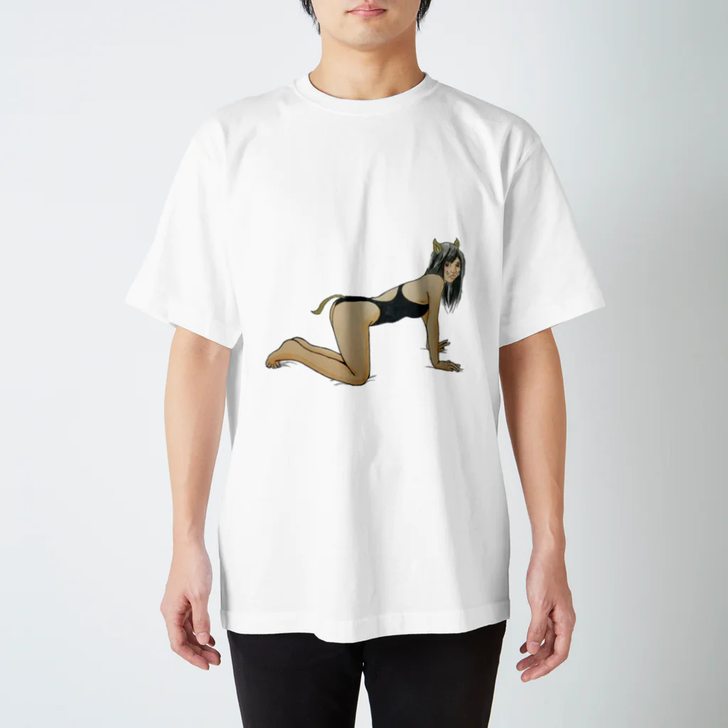 Momopiの猪突猛進子 スタンダードTシャツ