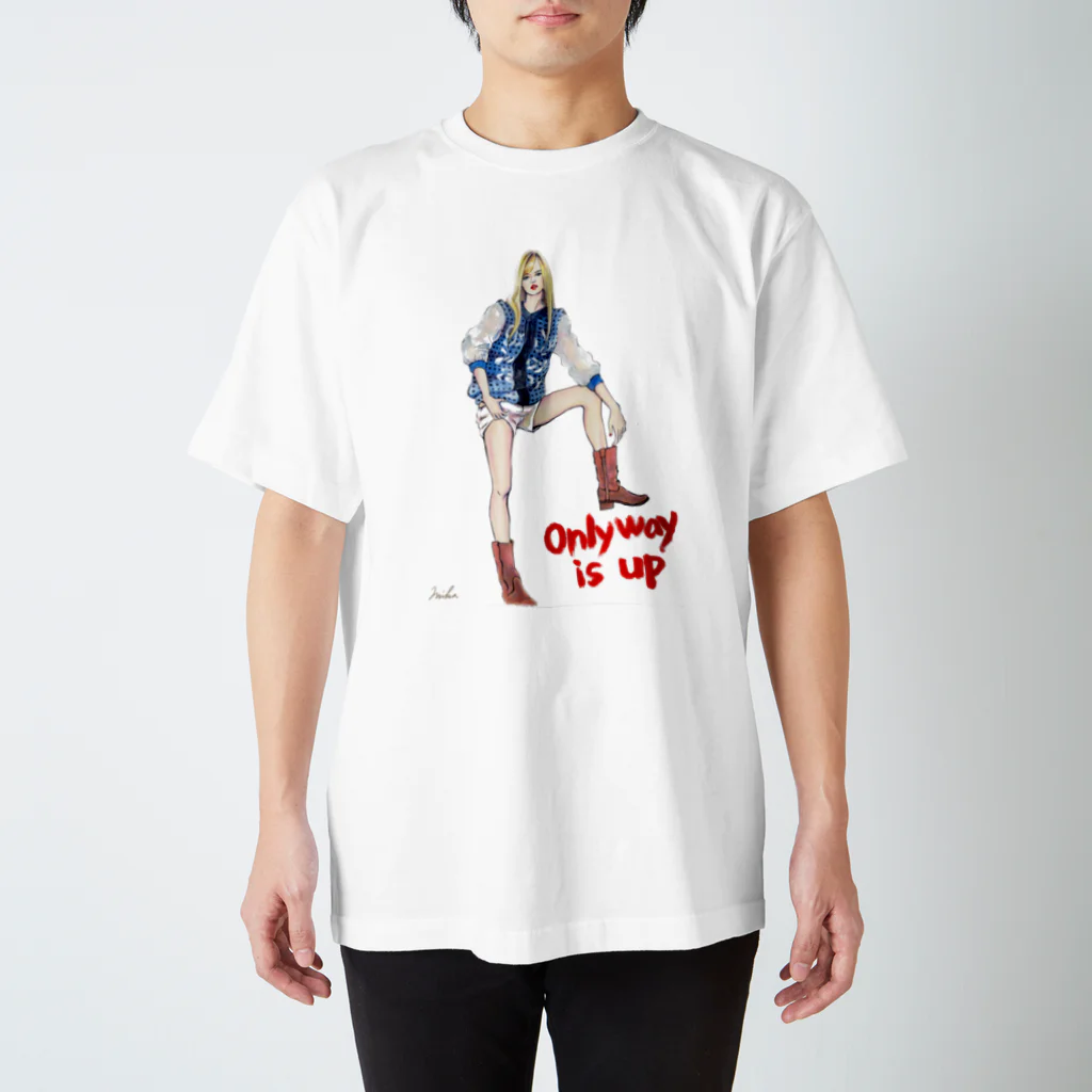 Mika's catのOnly way is up Regular Fit T-Shirt