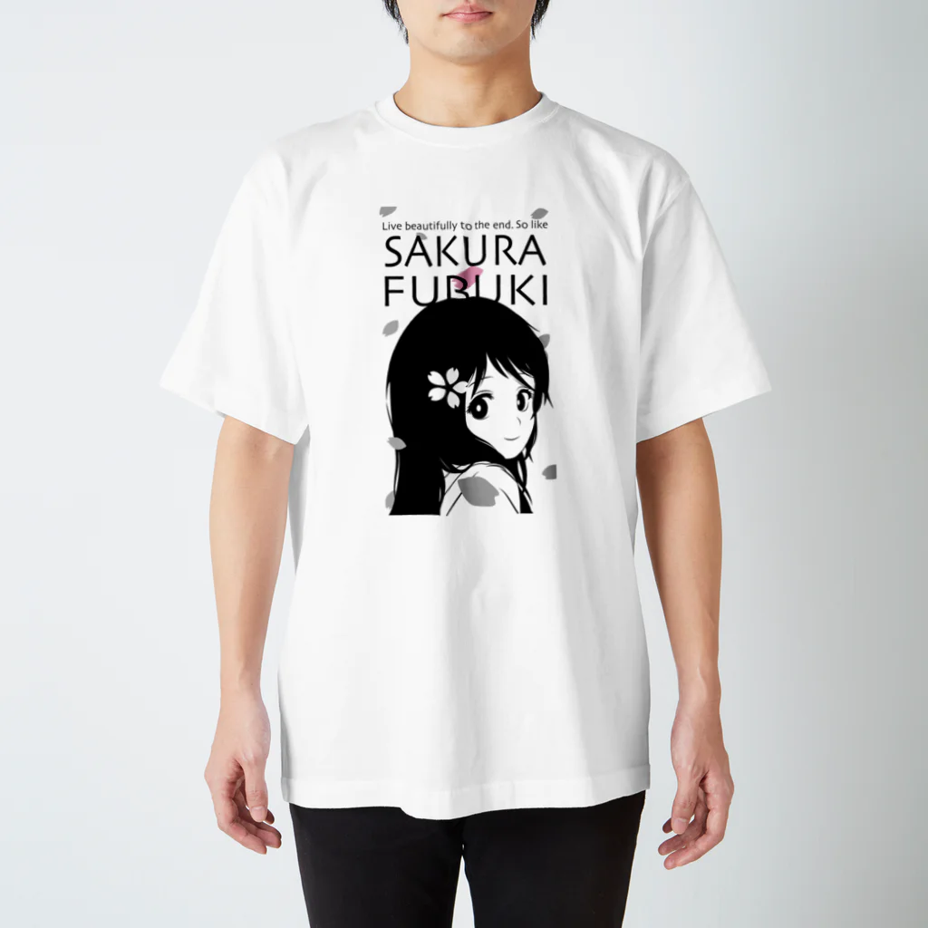 松や SUZURI店のSAKURA FUBUKI Regular Fit T-Shirt