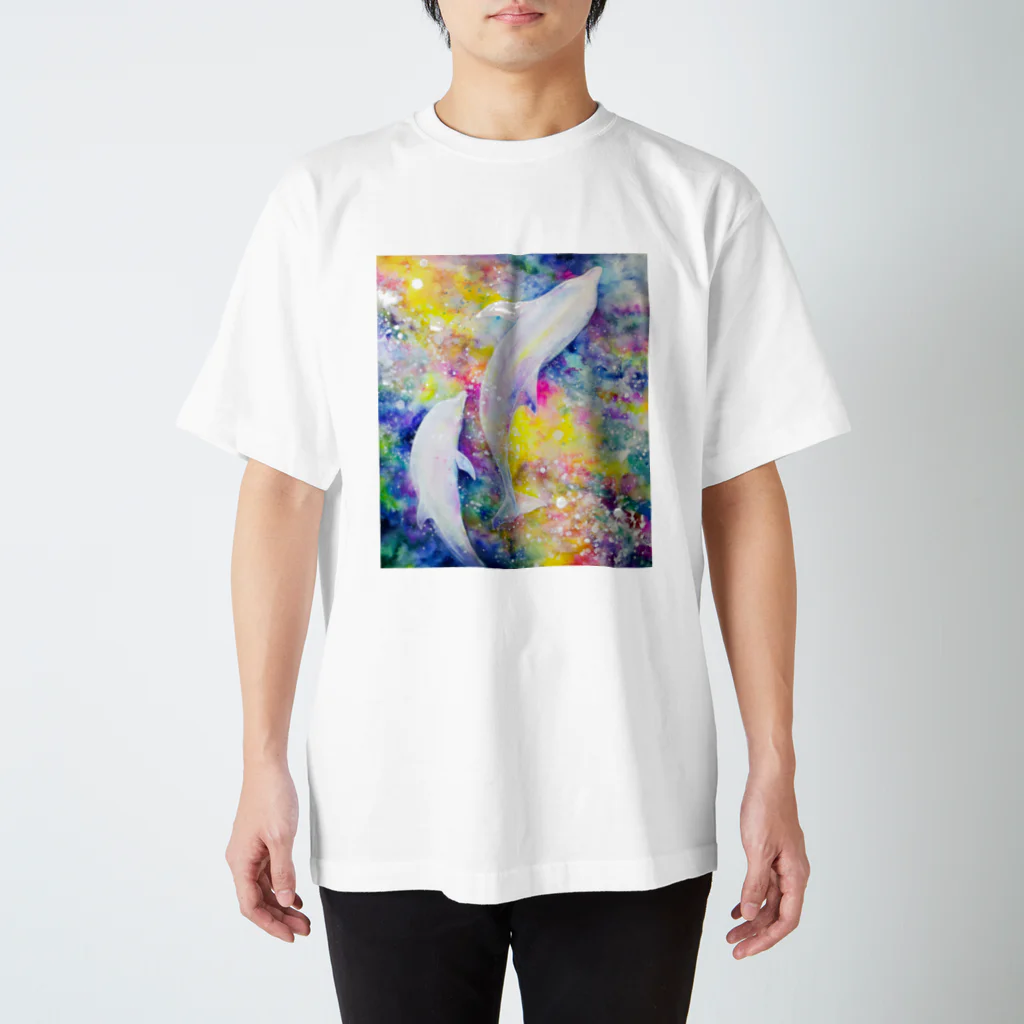 AWESOMECLOUD@0.hirataのDolphin_01 スタンダードTシャツ