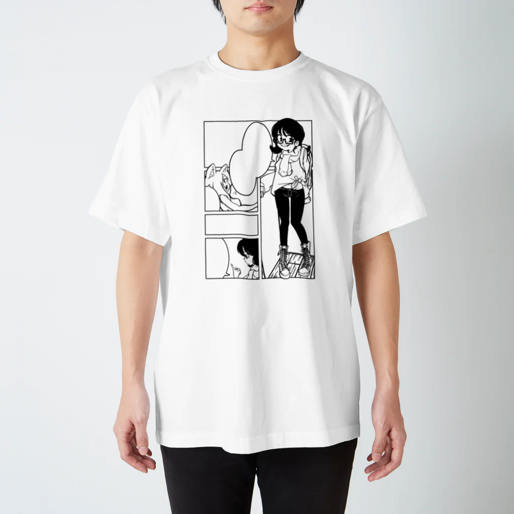 イラストキッチンのセリフのない漫画(白黒) Regular Fit T-Shirt