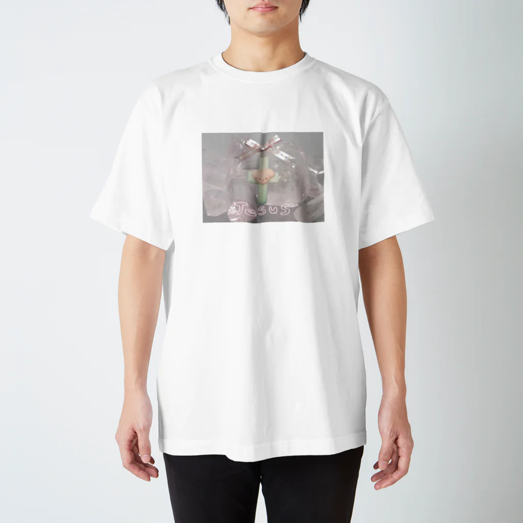 ぬ‪(ᐡ - ﻌ - ᐡ)‬ぅのJesus スタンダードTシャツ