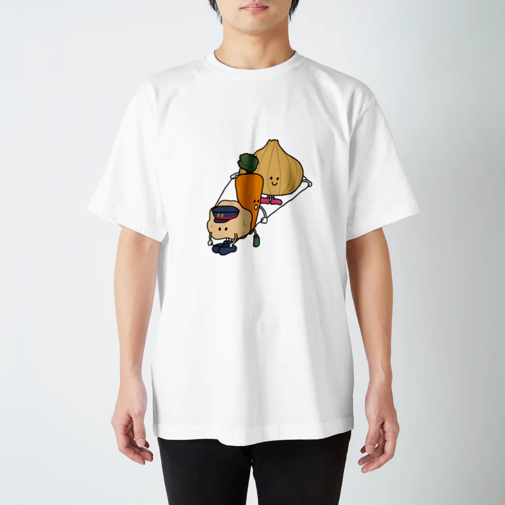 chanuの畑発カレー行き スタンダードTシャツ