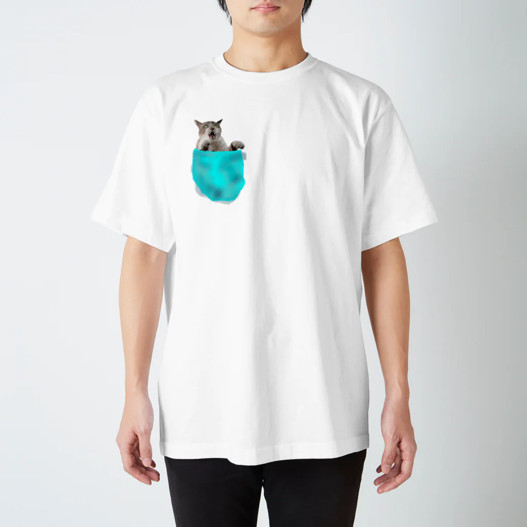 みつ子のポケ猫 スタンダードTシャツ