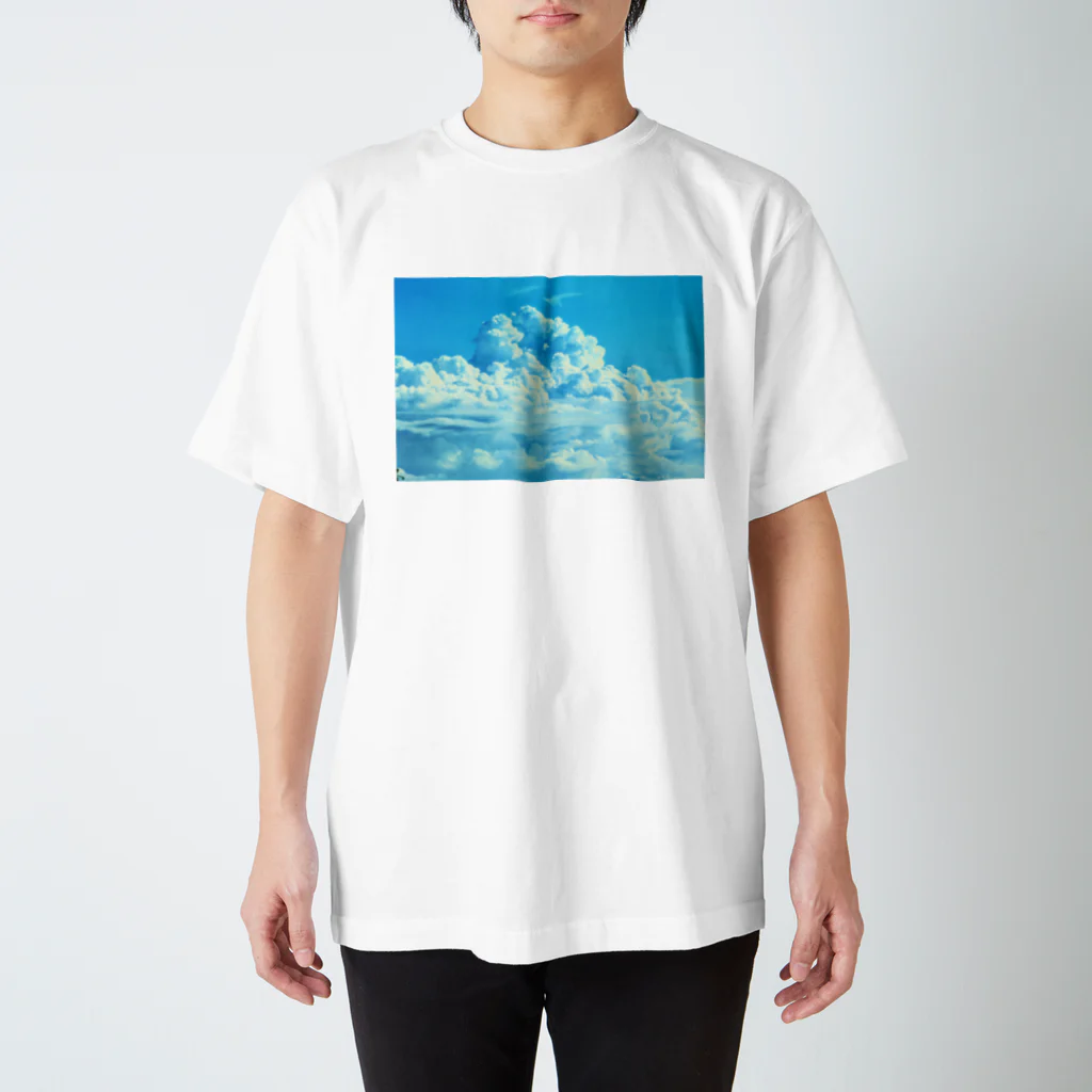 パーマとヒツジの蒼と雲 スタンダードTシャツ