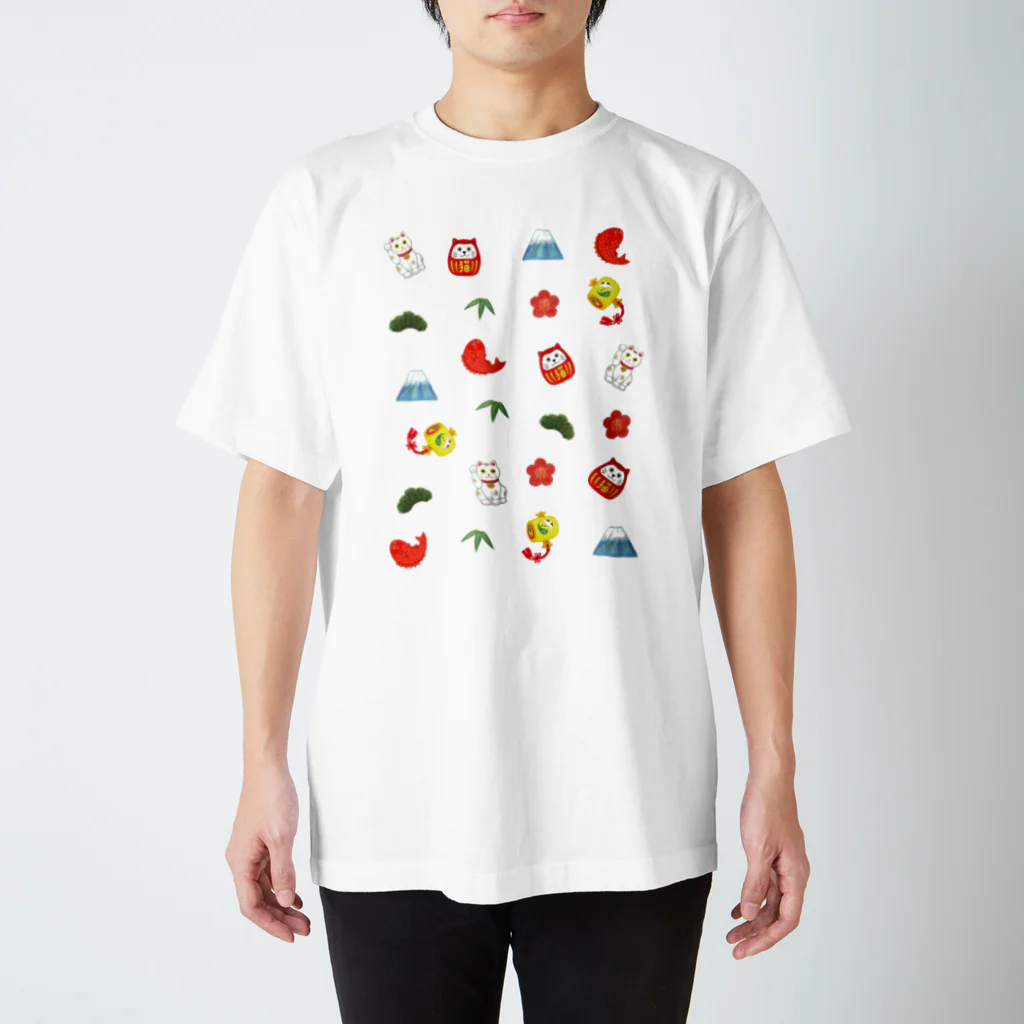 わたべ　めぐみの縁起物Mix Regular Fit T-Shirt