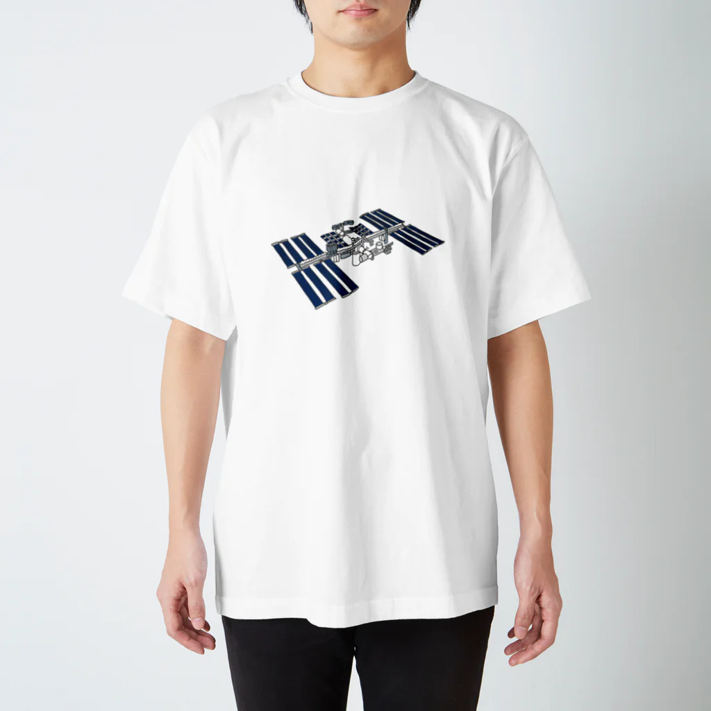 らぴの堂のISS 国際宇宙ステーション スタンダードTシャツ