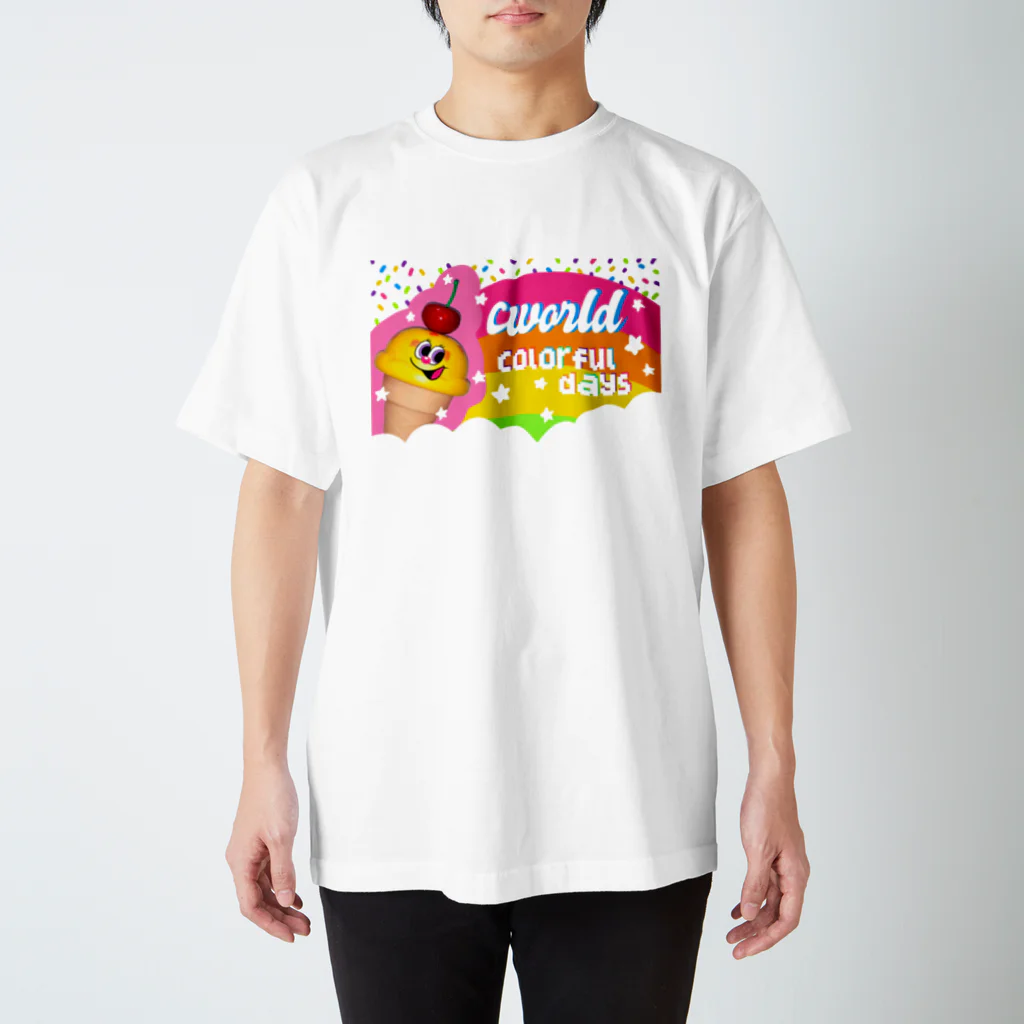 C WORLD🐻💜のアイスちゃんcolorful days スタンダードTシャツ