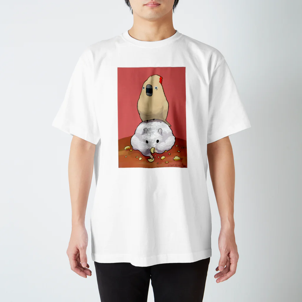 ろう飼い主のふんわりおおばたんさんとネズミ年 スタンダードTシャツ