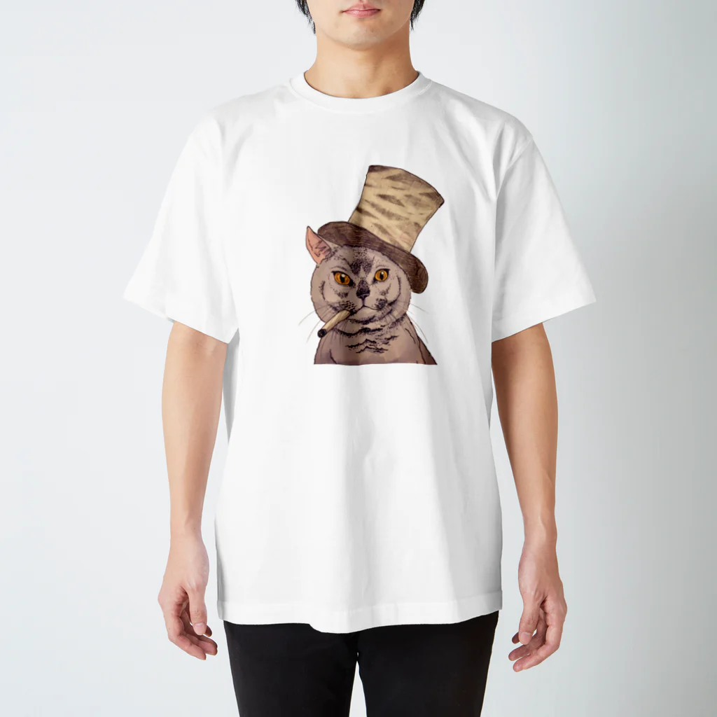 あっQ屋のDandy cat -紳士猫 Regular Fit T-Shirt