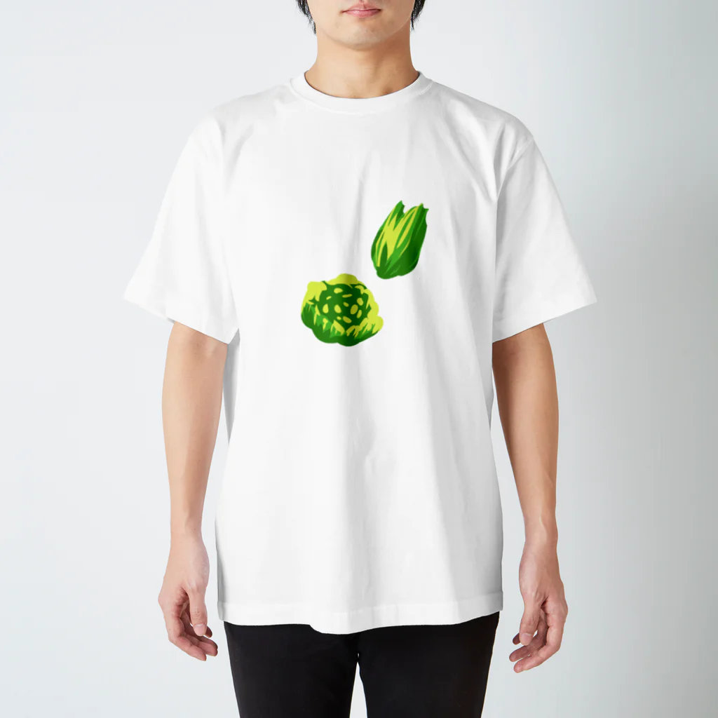 illust_designs_labのふき、ふきのとうイラストグッズ【果物・お野菜シリーズ】 スタンダードTシャツ